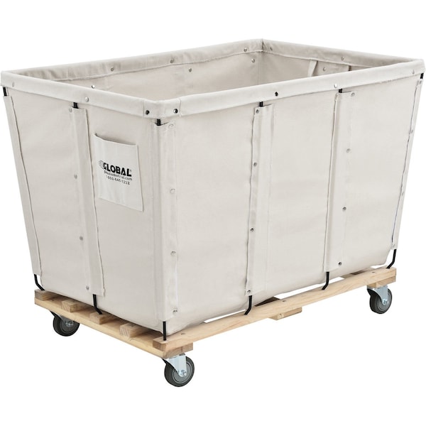 Global Industrial 20 Bushel, Canvas Basket Bulk Truck, Unassembled, 48L x 32W x 36H 800359 - main